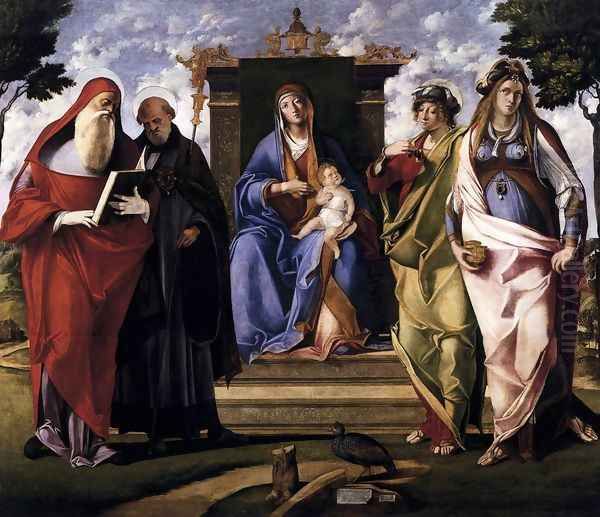 Virgin and Child Enthroned with Saints c. 1515 - view 1