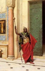 A Nubian Guard by Ludwig Deutsch