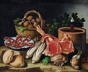 Pareja De Bodegones by Giacomo Nani