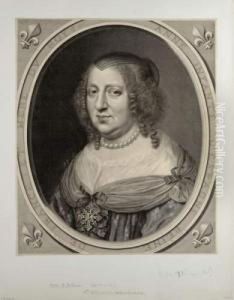 Anne D'autriche, Reine De France by Robert Nanteuil