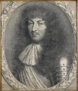 Portrait De Louis Xiv by Robert Nanteuil
