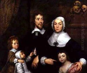Portrait of a Family Probably that of Richard Streatfeild by William Dobson