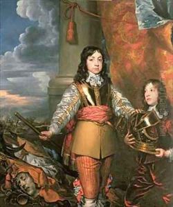 Charles II as Prince of Wales with a page by William Dobson