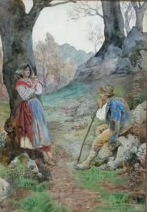 A Shepherdess Serenading Her Suitor