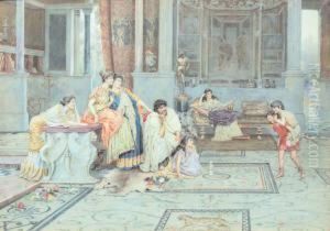 Scena Di Interno Nell""antica Roma by Enrico Nardi