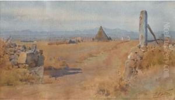 Campagna Romana Con Antico Acquedotto - view 1