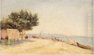 Pecheurs Remontant Leur Barque by Francois Nardi