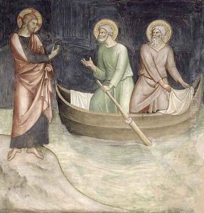 The Calling of St. Peter, from a series of Scenes of the New Testament by Barna Da Siena