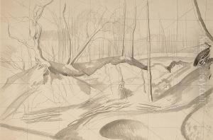 Winter Trees In Suffolk by John Nash