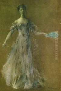 Lady in Lavender Dress by Thomas Wilmer Dewing