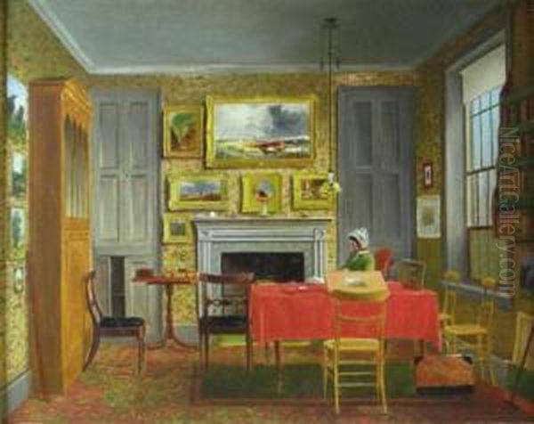 Interior Scene With Paintings - view 1