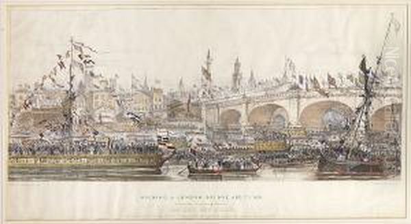 Opening Of London Bridge 1831 - view 1