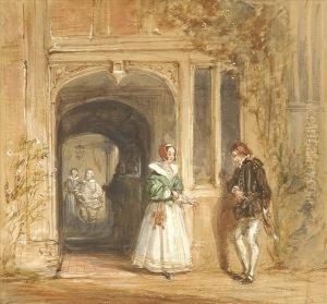 Ockwells, Berkshire,figures At The Porch