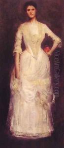 Portrait Of Ella Emmet by Thomas Wilmer Dewing