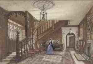 Interior Of A Gothic House by Joseph Nash