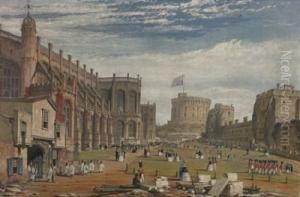A Series Of Six Views Of Windsor Castle. by Joseph Nash