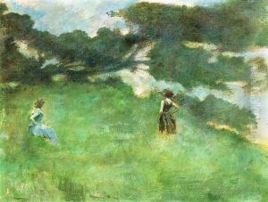The Hermit Thrush by Thomas Wilmer Dewing