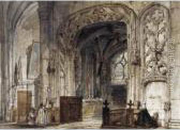 The Interior Of St. Jacques, Dieppe - view 1