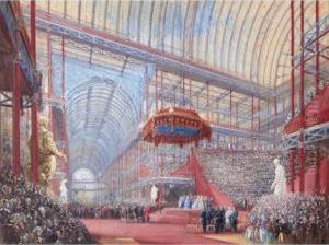 The Opening Of The Crystal Palace, Sydenham, By Queen Victoria On 10th June 1854 by Joseph Nash