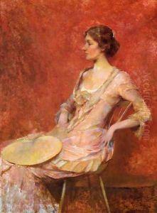 The Palm Leaf Fan by Thomas Wilmer Dewing