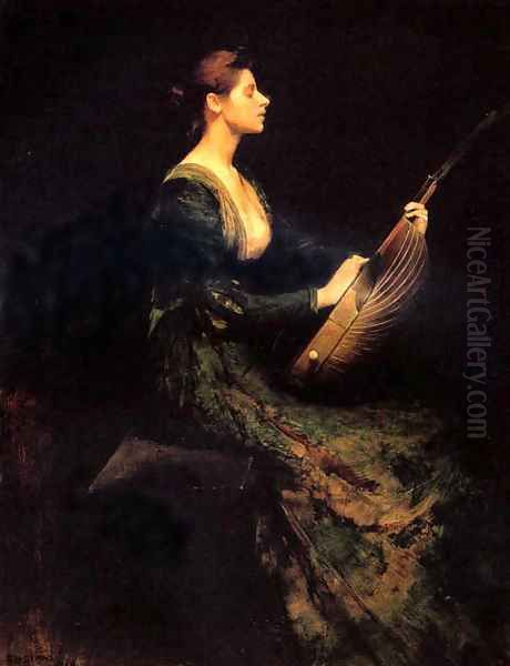 Lady with a Lute - view 1