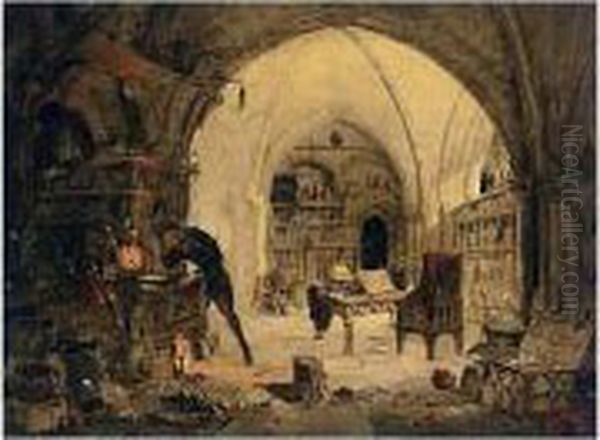 An Alchemist About To Discover The Grand Secret - view 1