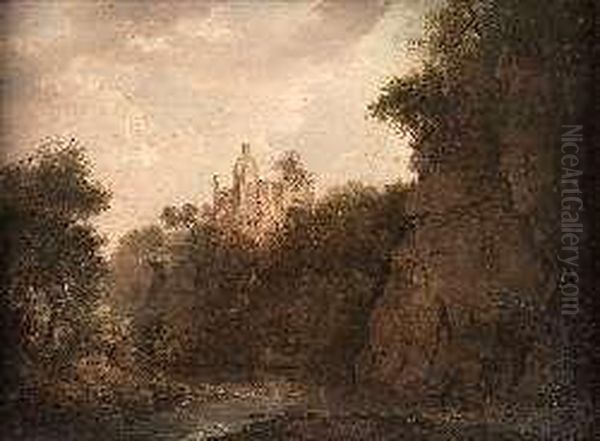 Hawthornden Castle From The River - view 1