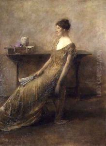 Lady in Gold, c.1912 by Thomas Wilmer Dewing
