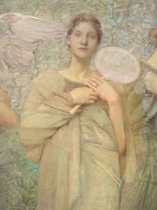 The Days [detail #1] by Thomas Wilmer Dewing
