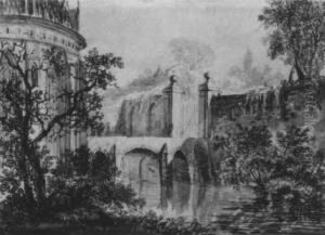 Flusslandschaft Mit Einer Kirche by Christoph Nathe