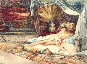 The Harem Beauty by Thomas Wilmer Dewing