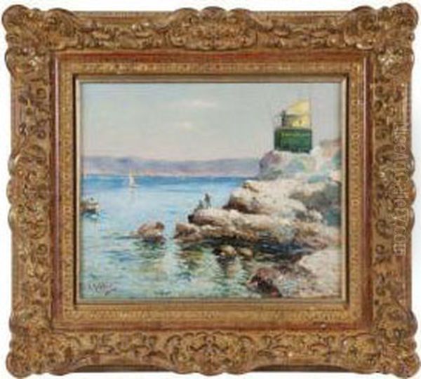 Pecheurs Sur La Corniche - view 1