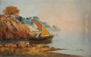 :pecheur En Bord De Cote