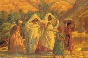 Arab Women and Children by Alphonse Etienne Dinet