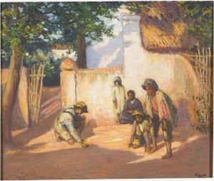 Children Playing Dice