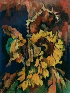 Verwelkende Sonnenblumen