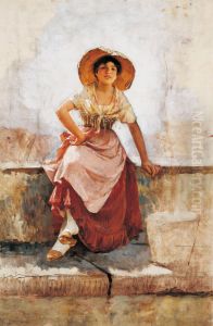 Florentine Flower Girl by Frank Duveneck