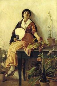 The Florentine Girl I by Frank Duveneck