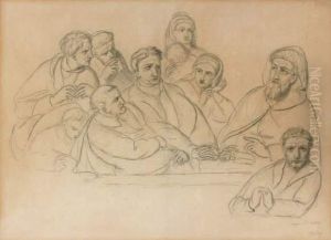L'atelier De David A Bruxelles by Francois-Joseph Navez