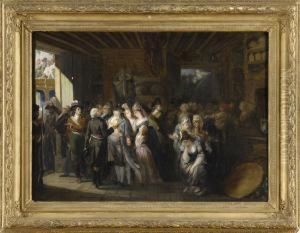 Die Gefangennahme Von Louis Xvi. by Joseph Navlet