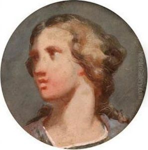 Portrait Of A Girl by Josef Navratil