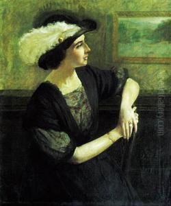 Portret Opiewaczki, Janiny Smotryckiej* by Boleslaw Nawrocki