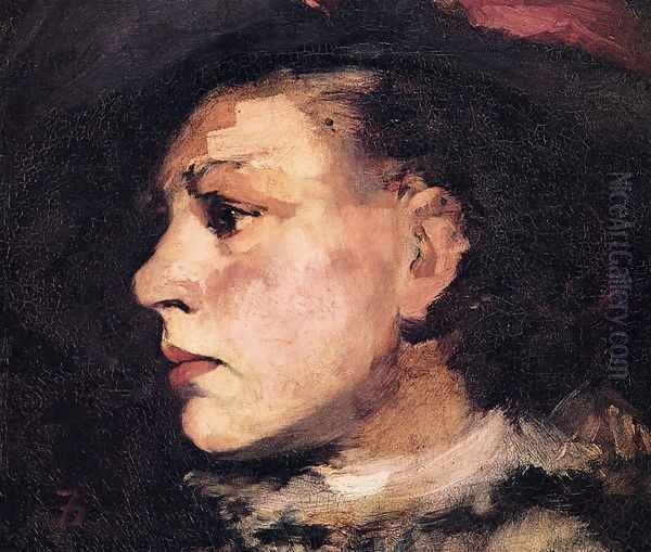 Profile of Girl with Hat I - view 1