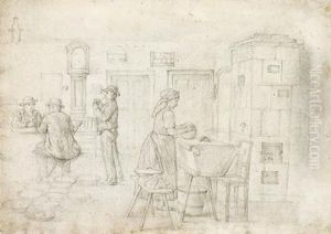 Scena D""""interno by Johann Michael Neder