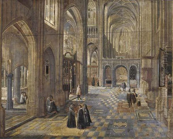 The Interior Of A Gothic Church - view 1