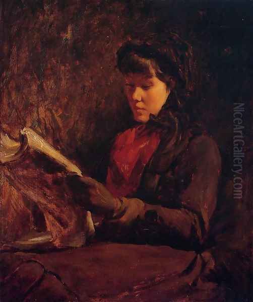 Girl Reading I - view 1