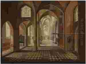 A Church Interior by Pieter Neefs The Elder, Frans The Younger Francken