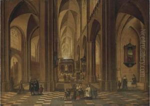 The Interior Of A Cathedral With Elegant Company - view 1