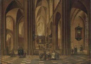 The Interior Of A Cathedral With Elegant Company