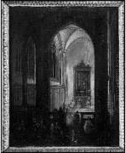 Interieur D'eglise Gothique by Pieter Neefs The Elder, Frans The Younger Francken